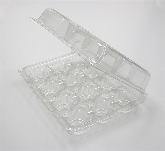 Contenedores de plástico para cupcakes de 12 unidades