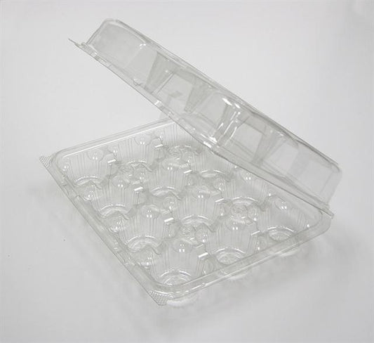 Contenedores de plástico para cupcakes de 12 unidades