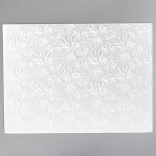 Tambor para pastel blanco de 13 3/4 x 18 3/4 1/4"