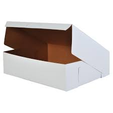 Caja para pastel blanca de 19 x 14 x 5 pulgadas