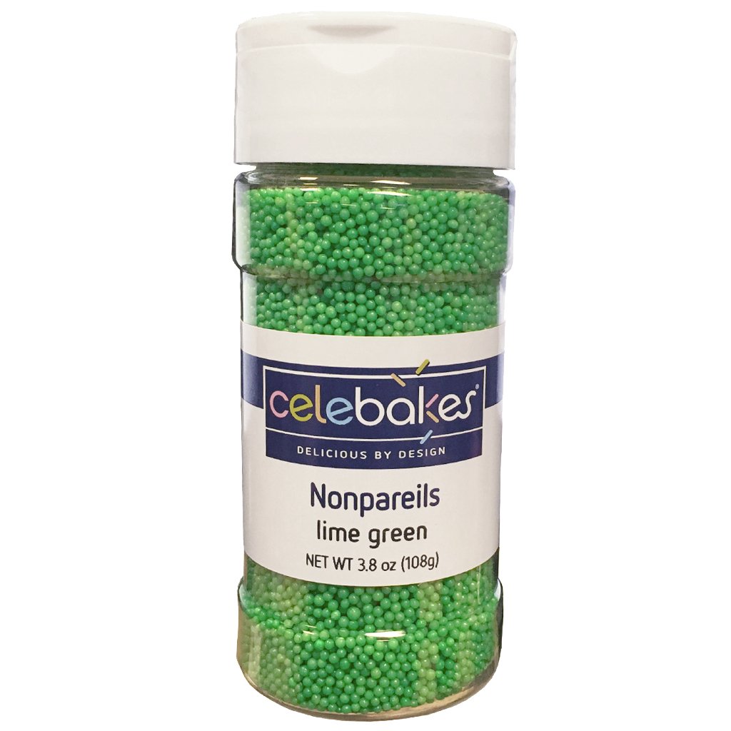 Celebakes Lime Green Nonpareils 3.8oz