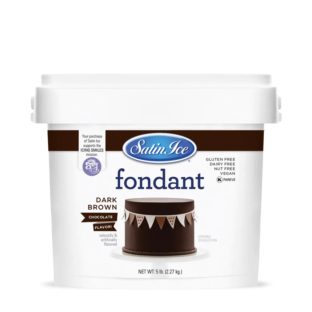 Satin Ice Dark Brown Fondant 5lb