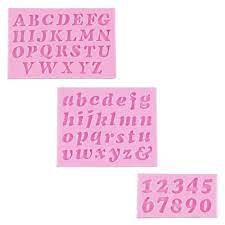 Alphabet & Numbers Silicone Mold