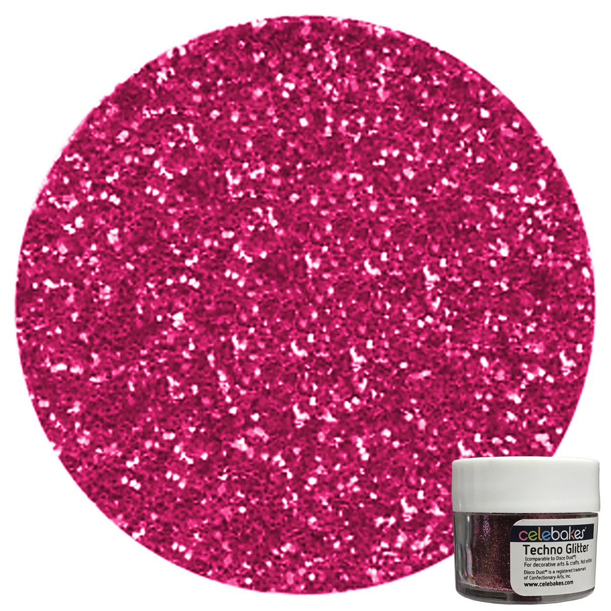 Brillo tecnológico rosa brillante de Celebakes