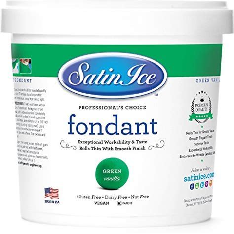 Satin Ice Fondant- Green 2lb