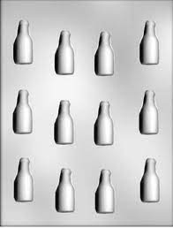 3D Mini Bottles Chocolate Mold- 12 Cavity