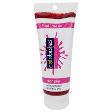 Colorante alimentario líquido en gel Celebakes rosa neón