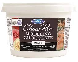Chocolate negro para modelar Satin Ice, 1 lb