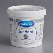 Satin Ice Shimmer Fondant 2lb-Silver