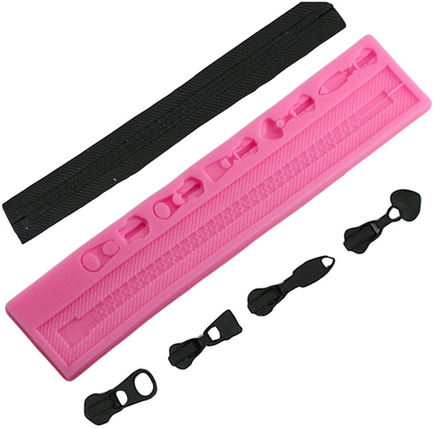 Zipper silicone mold w/slider