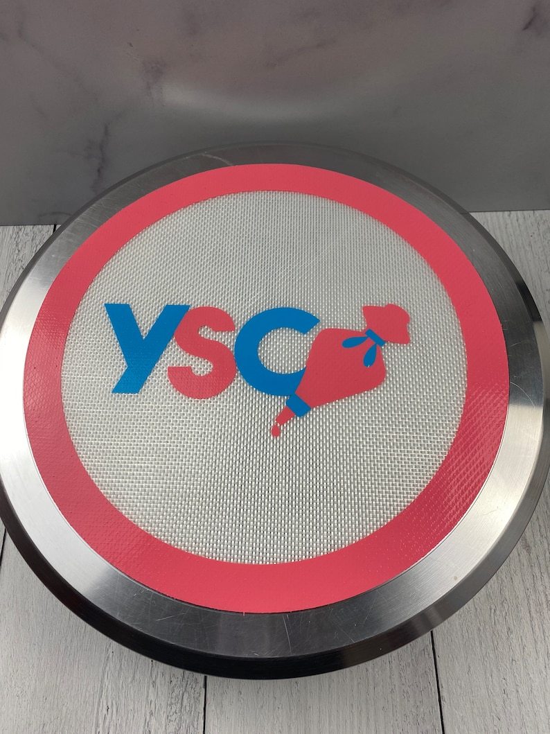 Tapete circular de silicona mediano YSC - Rosa
