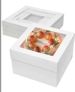 12x12x8 cake box w/window