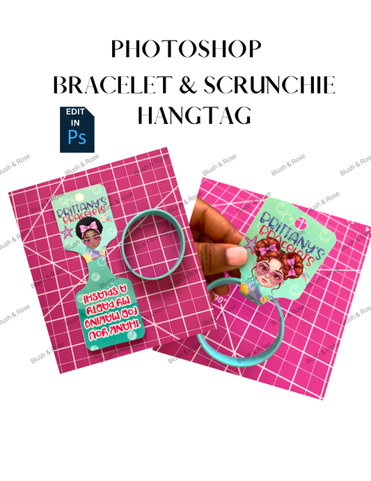 Photoshop Bracelet/Scrunchie Tag