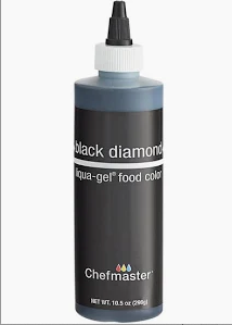 Colorante en gel Chefmaster Black Diamond de 10.5 oz