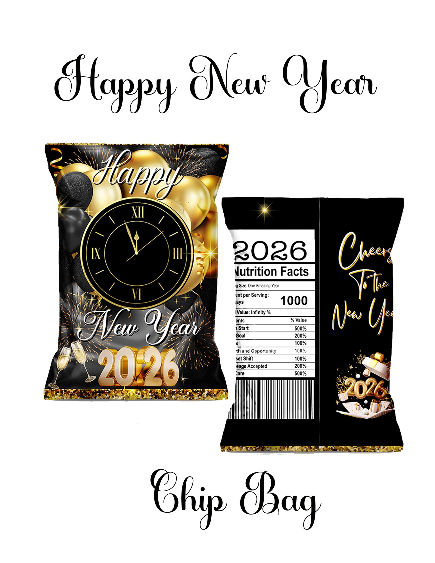New Year Chip Bag (Freebie)