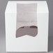 White Individual Cupcake Box w/insert & window