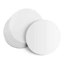 4 Inch Round White Cake Board