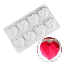 Small Geo Heart Mold -8 Cavity