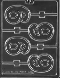 Number 9 Lollipop Mold 3-1/4" x 2-3/8" x 1/4"