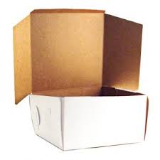 9X9X5 White Cake Box