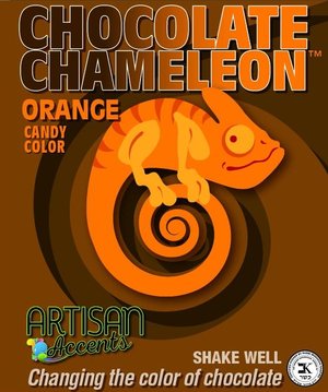 Chocolate Chameleon Artisan Accents 2oz.- Orange