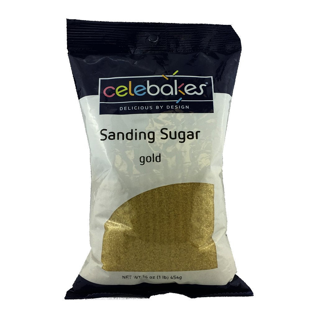 Celebakes Gold Sanding Sugar 16oz