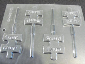 Autism Chocolate Lollipop Mold