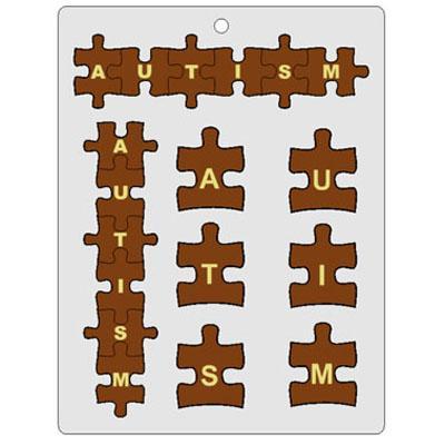 Mini Autism Puzzle Pieces Chocolate Mold