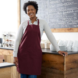 Choice Bib Apron-Burgundy