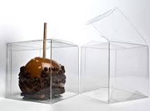 Clear Candy Apple Box 4x4x4-12 count