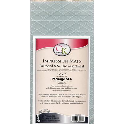 CK Impression Mat 12x6" Impression Mat Diamond & Square