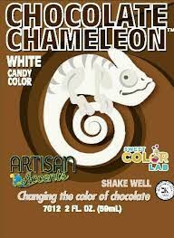 Chocolate Chameleon con acentos artesanales, 2 oz. - Blanco 