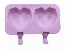 2 Cavity Heart Geo Cakesicle Mold