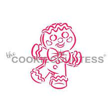 Cookie Countess Stencil- Gingerbread Man