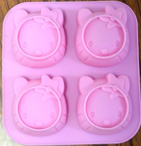 Hello Kitty Silicone Mold 4 cavity