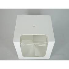 6 Count Candy Apple Boxes- White